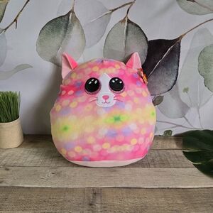 TY | Squishy Beanies Collection Sonny Pink Plush Cat